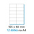 Etiketa 105x48mm/100ks A4 bílá, Labels 1/12